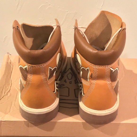 Timberland Custom Cartoon Boondocks Mens 7 Boots - Picture 6 of 7